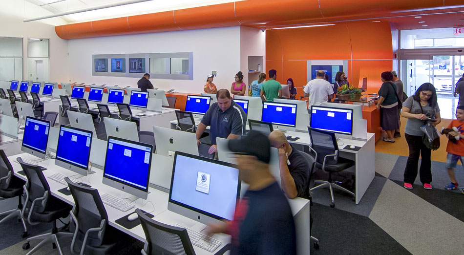 Pleasanton BiblioTech Circulation Desk