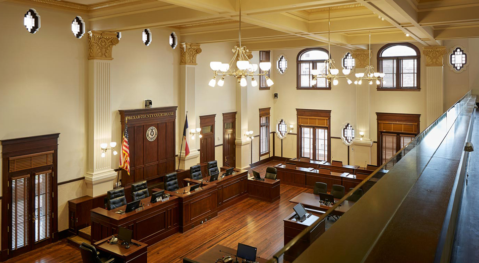 Double Height Courtroom from Balcony