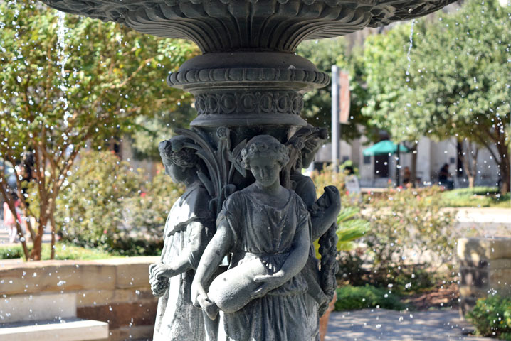 Lady Justice Fountain Close-up